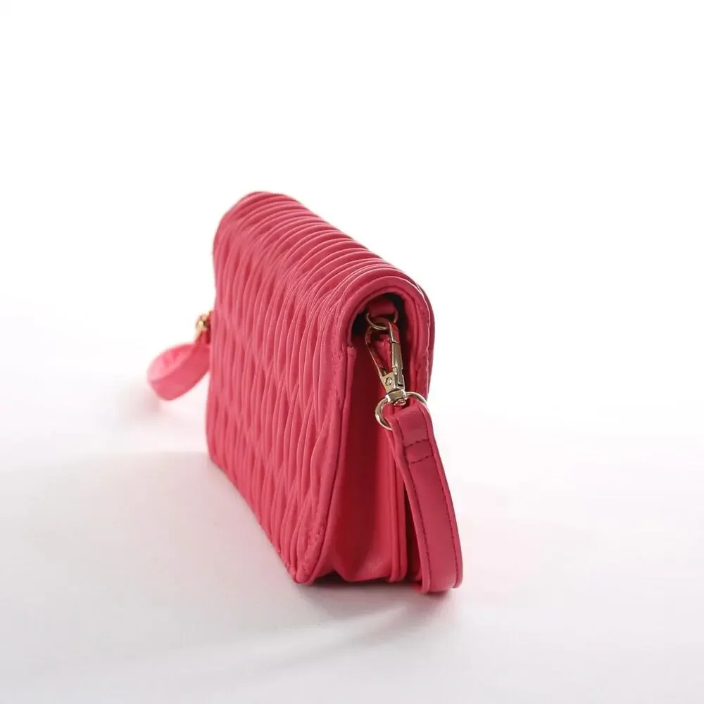 Valentino Orlandi Pink Quilted Crossbody Bag
